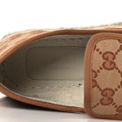 Gucci GG Monogram Womens Fria Horsebit Loafers 36.5 Beige Ruggine 7 of 9