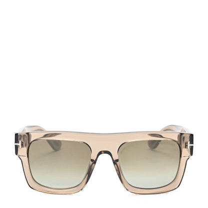 Tom Ford Acetate Fausto Sunglasses TF711 Brown Green 2 of 6