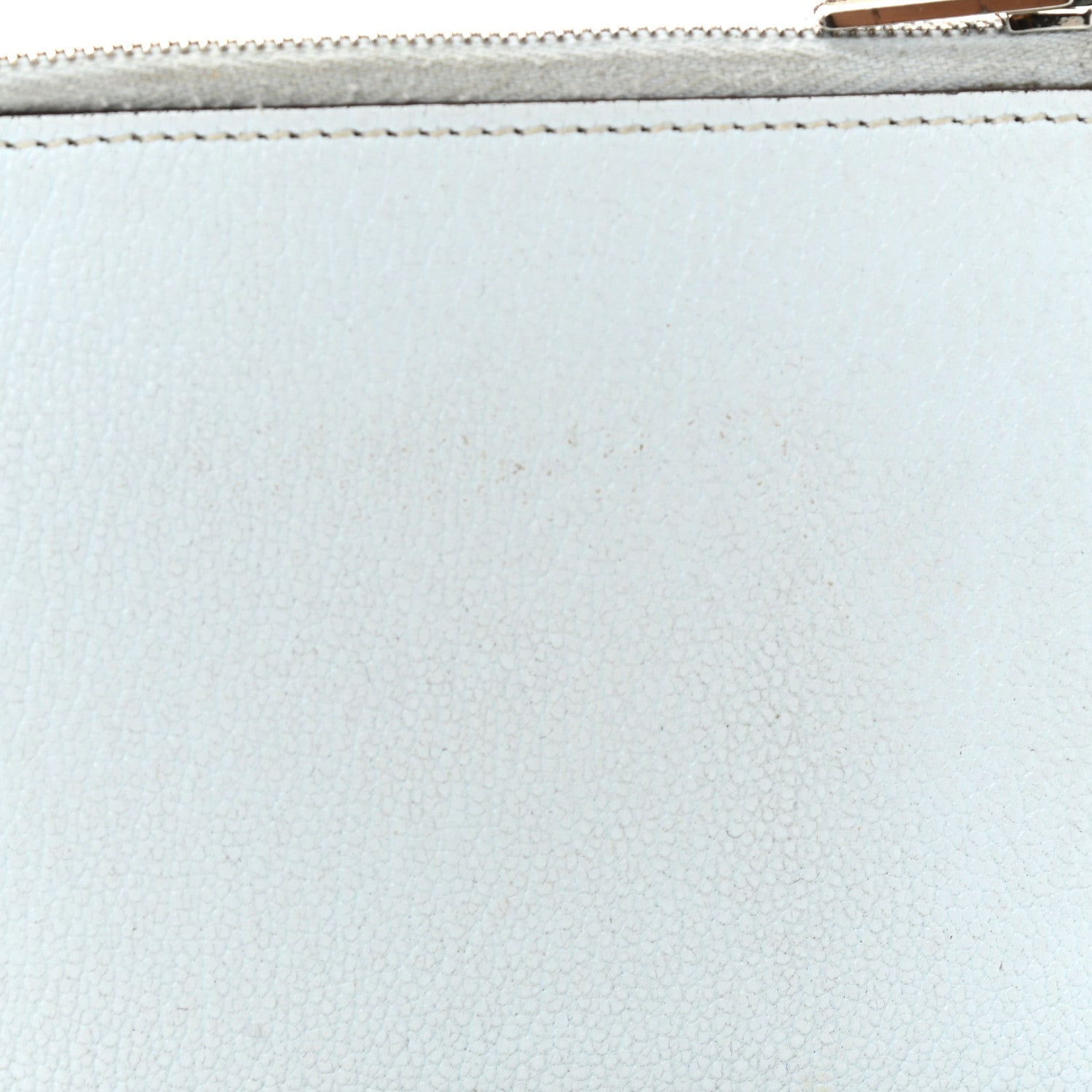 Hermes Chevre Mysore Remix Duo Wallet Blue Brume Vert Criquet 8 of 10