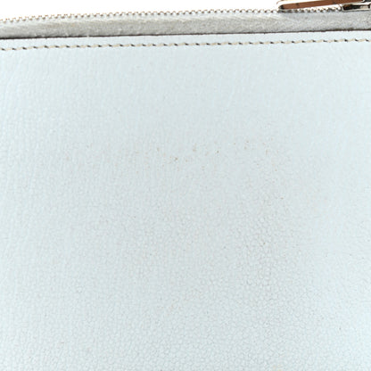 Hermes Chevre Mysore Remix Duo Wallet Blue Brume Vert Criquet 8 of 10