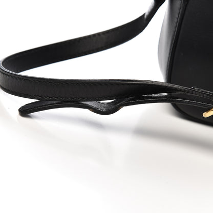 Gucci Calfskin Web Small Webby Bee Shoulder Bag Black 9 of 13