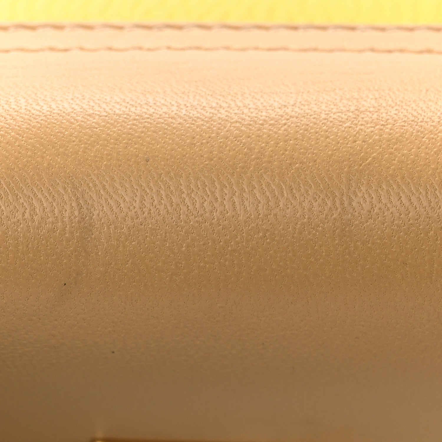Chloe Grained Calfskin Lambskin Mini Bi-Color Drew Shoulder Bag Yellow Beige 10 of 12