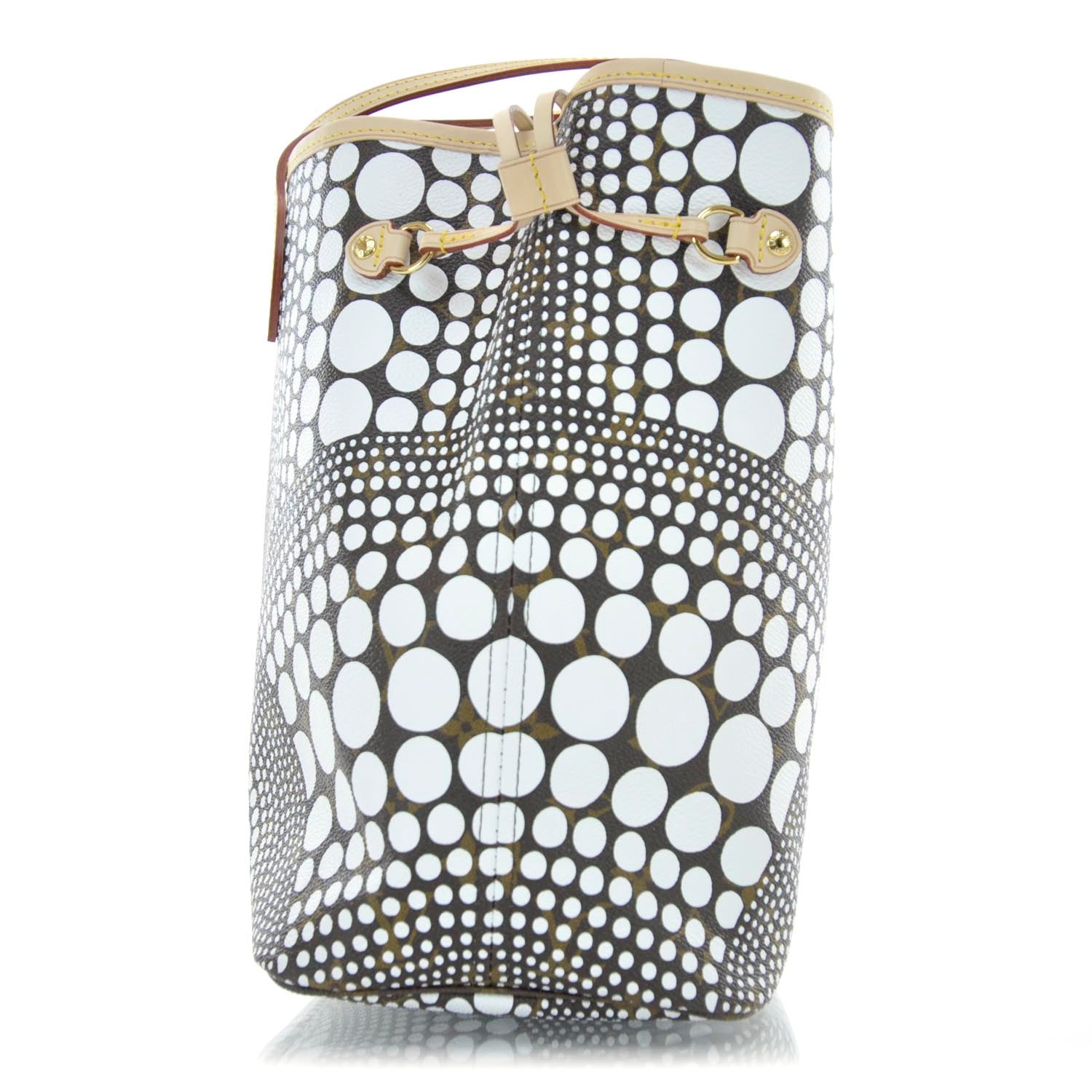 Louis Vuitton Monogram Kusama Waves Neverfull MM White 5 of 10