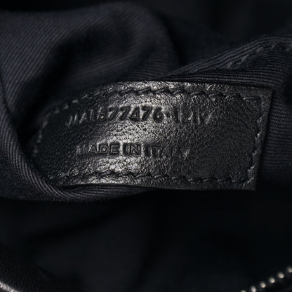 Saint Laurent Lambskin Quilted Small Loulou Puffer Monogram Chain Satchel Black 7 of 14