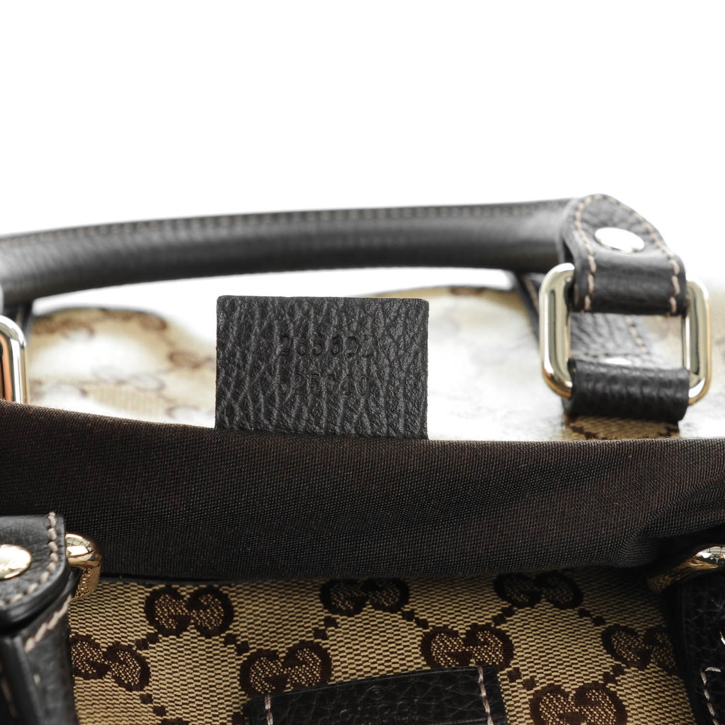 Crystal Monogram Dollar Calfskin Medium Joy Boston Beige Ebony Testa di Moro