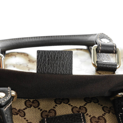 Gucci Crystal Monogram Dollar Calfskin Medium Joy Boston Beige Ebony Testa di Moro 7 of 7