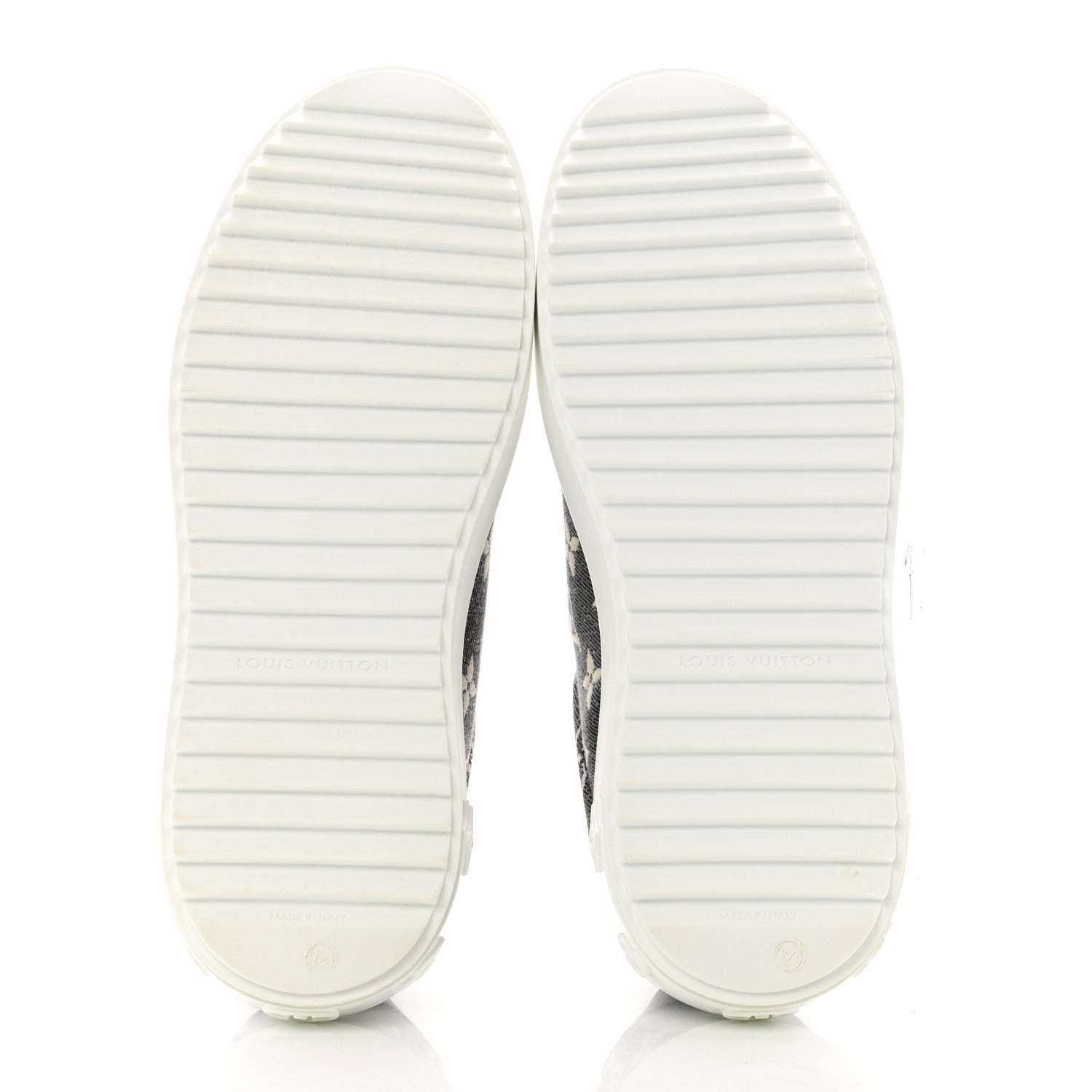 Louis Vuitton Denim Monogram Time Out Sneakers 37 5 of 9