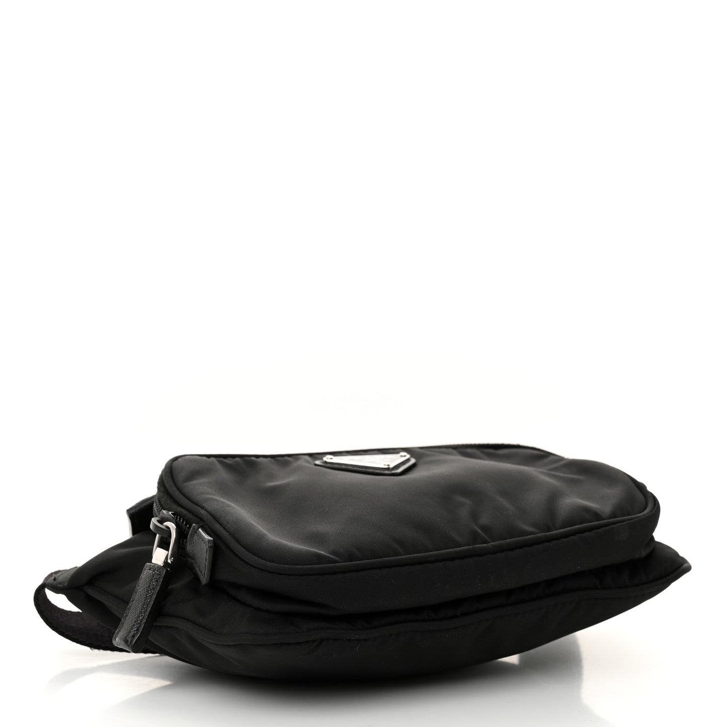 Re-Nylon Saffiano Belt Bag Black