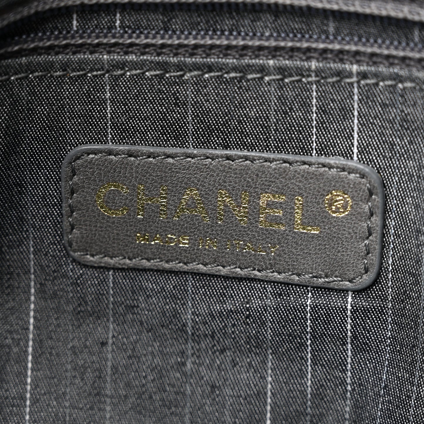 Patent Embroidered Clutch With Chain Black Gold