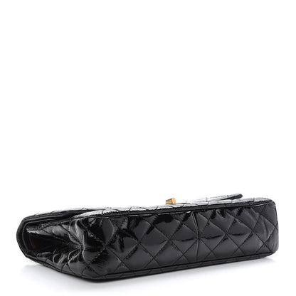 Chanel Distressed Patent Quilted 2.55 Reissue 227 Flap Black 3 of 12