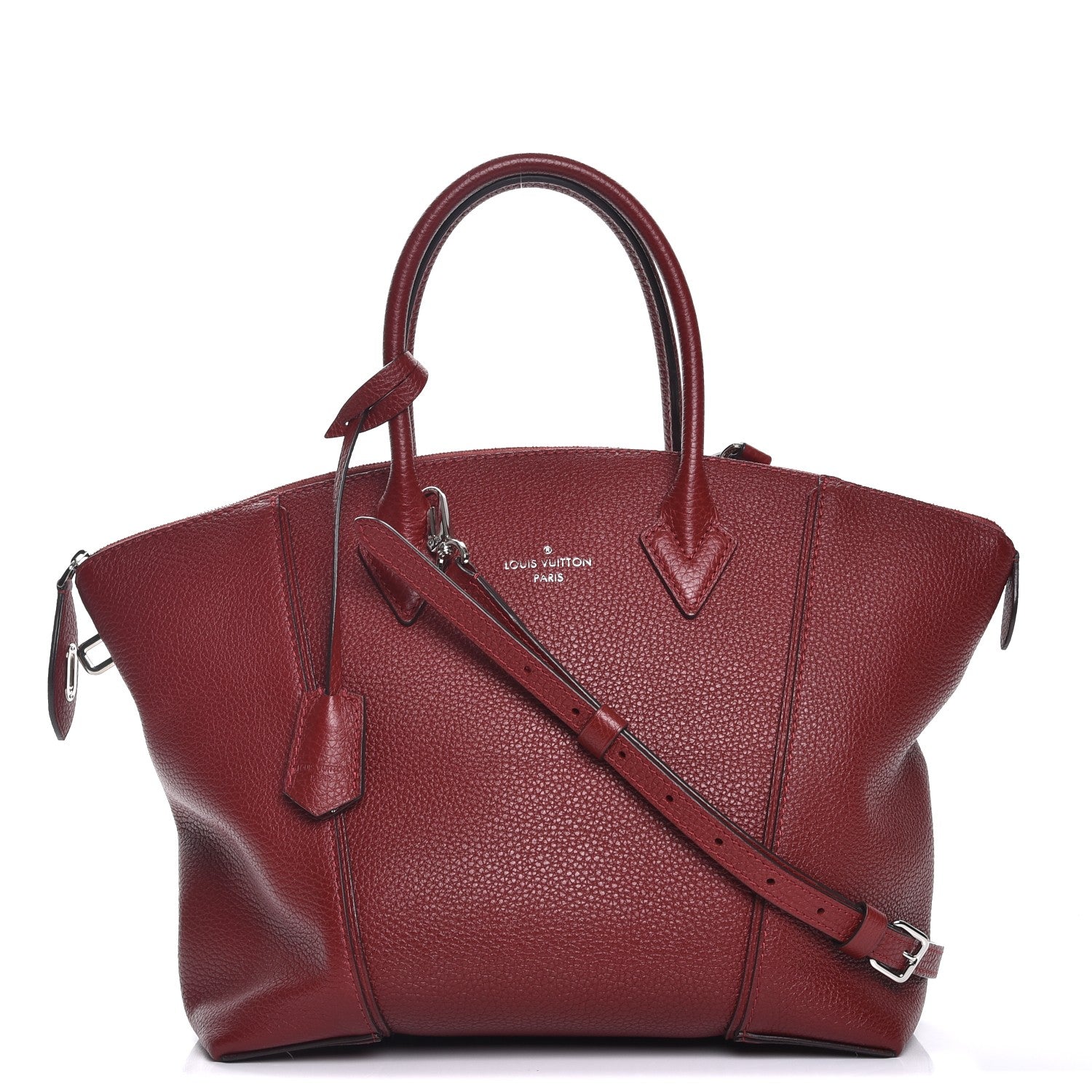 Louis Vuitton Cuir Taurillon Soft Lockit PM Griotte 1 of 9