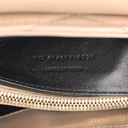 Saint Laurent Calfskin Y Quilted Monogram Small Loulou Chain Satchel Dark Beige 8 of 10