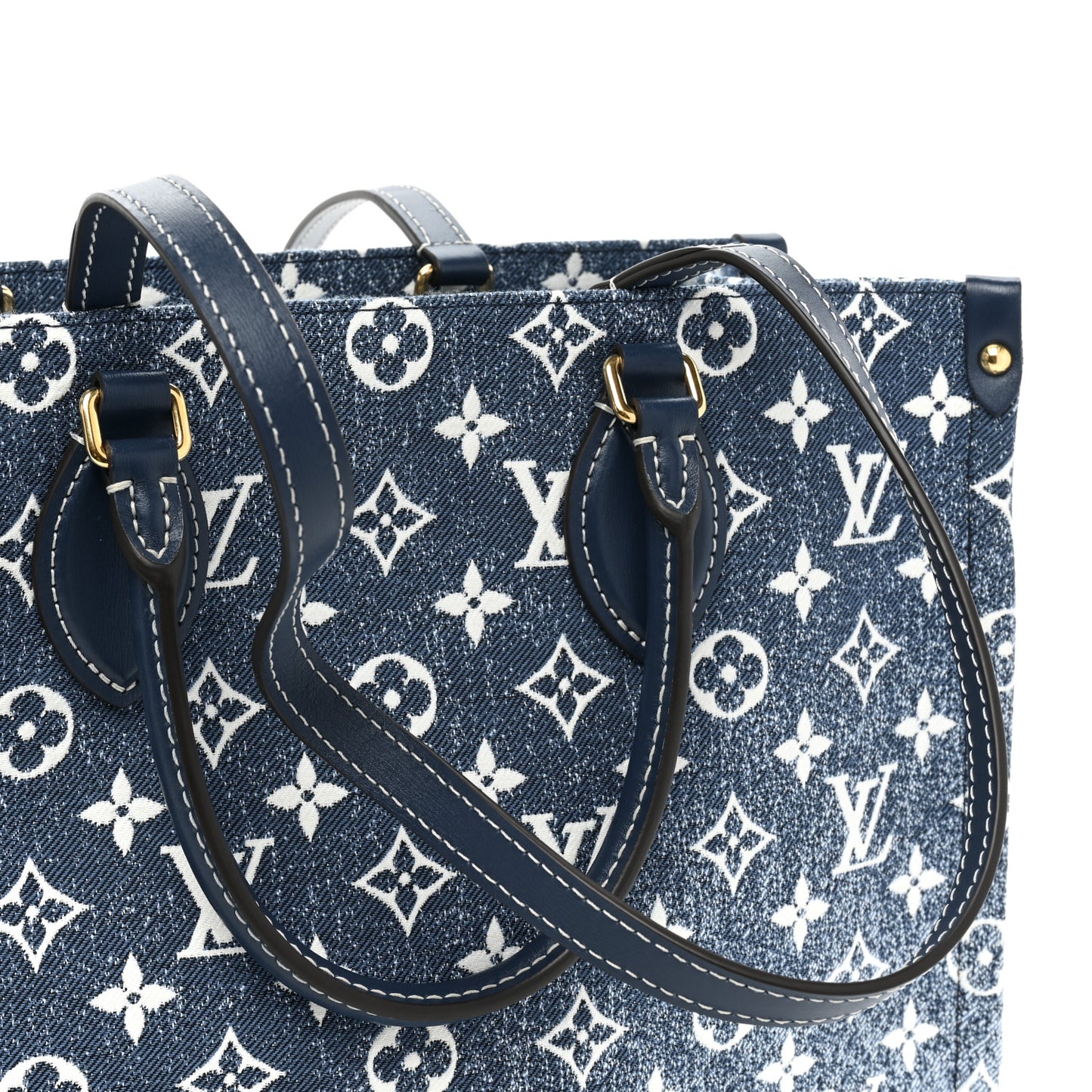 Monogram Jacquard Denim Onthego MM Bleu