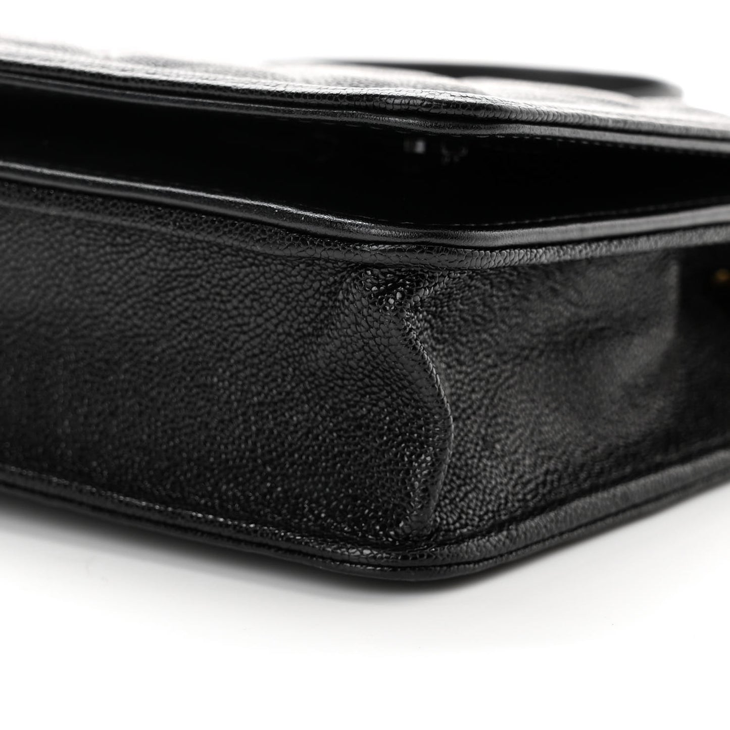 Caviar Quilted Boy Wallet On Chain WOC Black