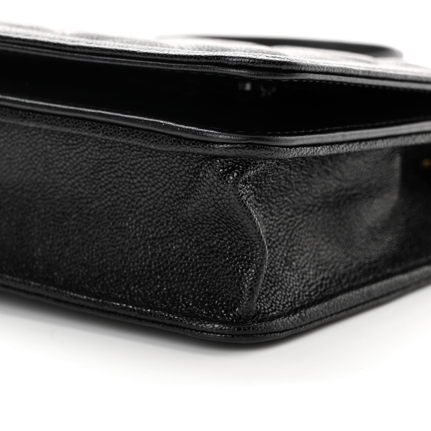 Chanel Caviar Quilted Boy Wallet On Chain WOC Black 11 of 14