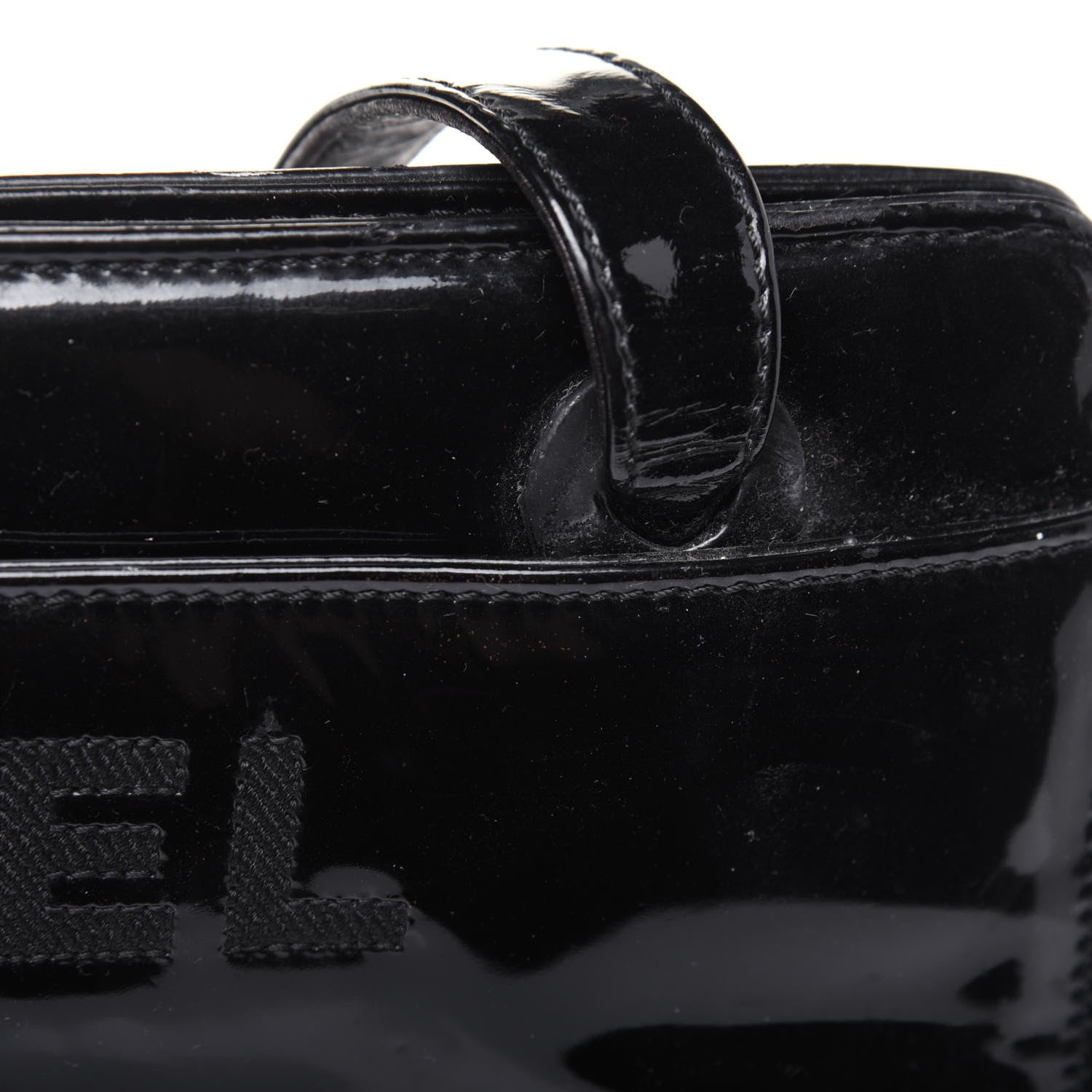 Chanel Patent Logo Tote Black 15 of 17