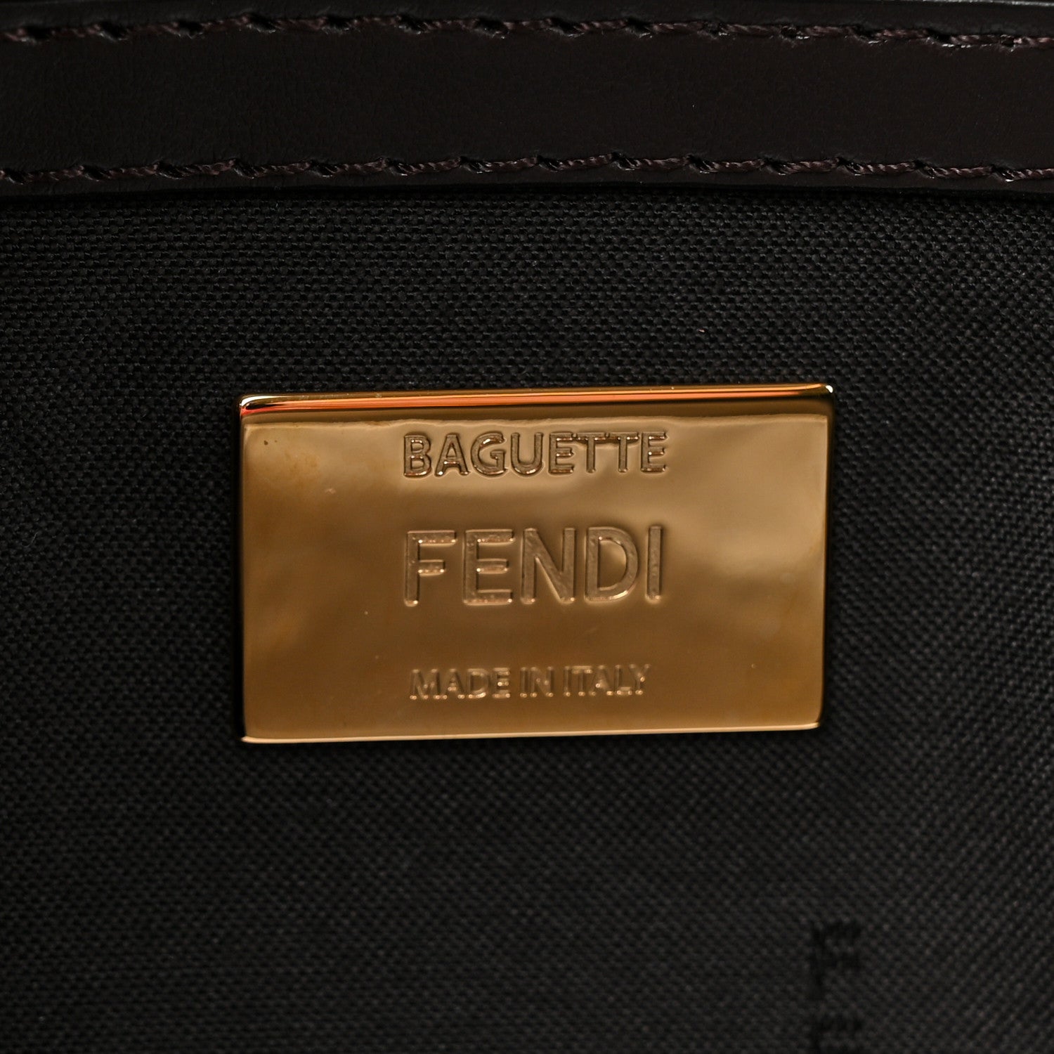 Fendi Fabric Jacquard FF 1974 Multipocket Baguette Tobacco Moro 6 of 9