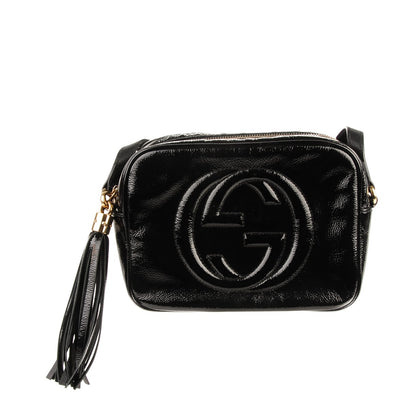 Gucci Soft Patent Small Soho Disco Bag Black 1 of 7