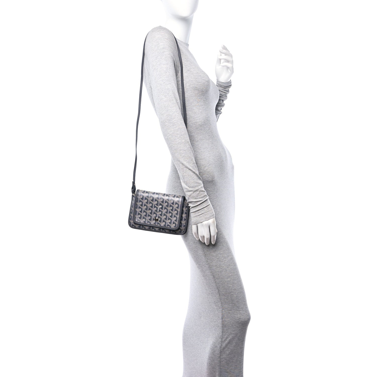 Goyard Goyardine Plumet Wallet Clutch Grey 2 of 10