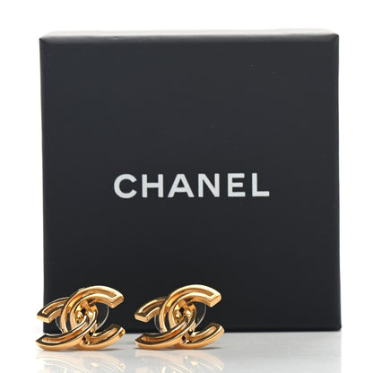 Chanel Metal Obazine CC Earrings Gold 5 of 5