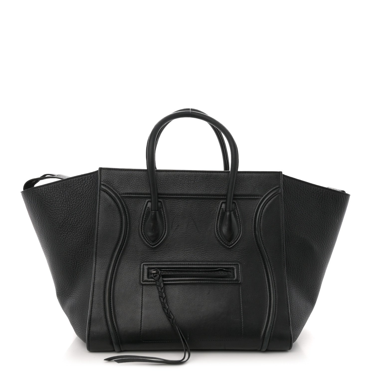 Celine Supple Calfskin Medium Phantom Luggage Black 1 of 22