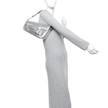 Gucci Metallic Demetra Small Horsebit 1955 Asymmetric Shoulder Bag Silver 2 of 10