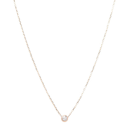 Cartier 18K Pink Gold Diamond LM D'Amour Pendant Necklace 1 of 7