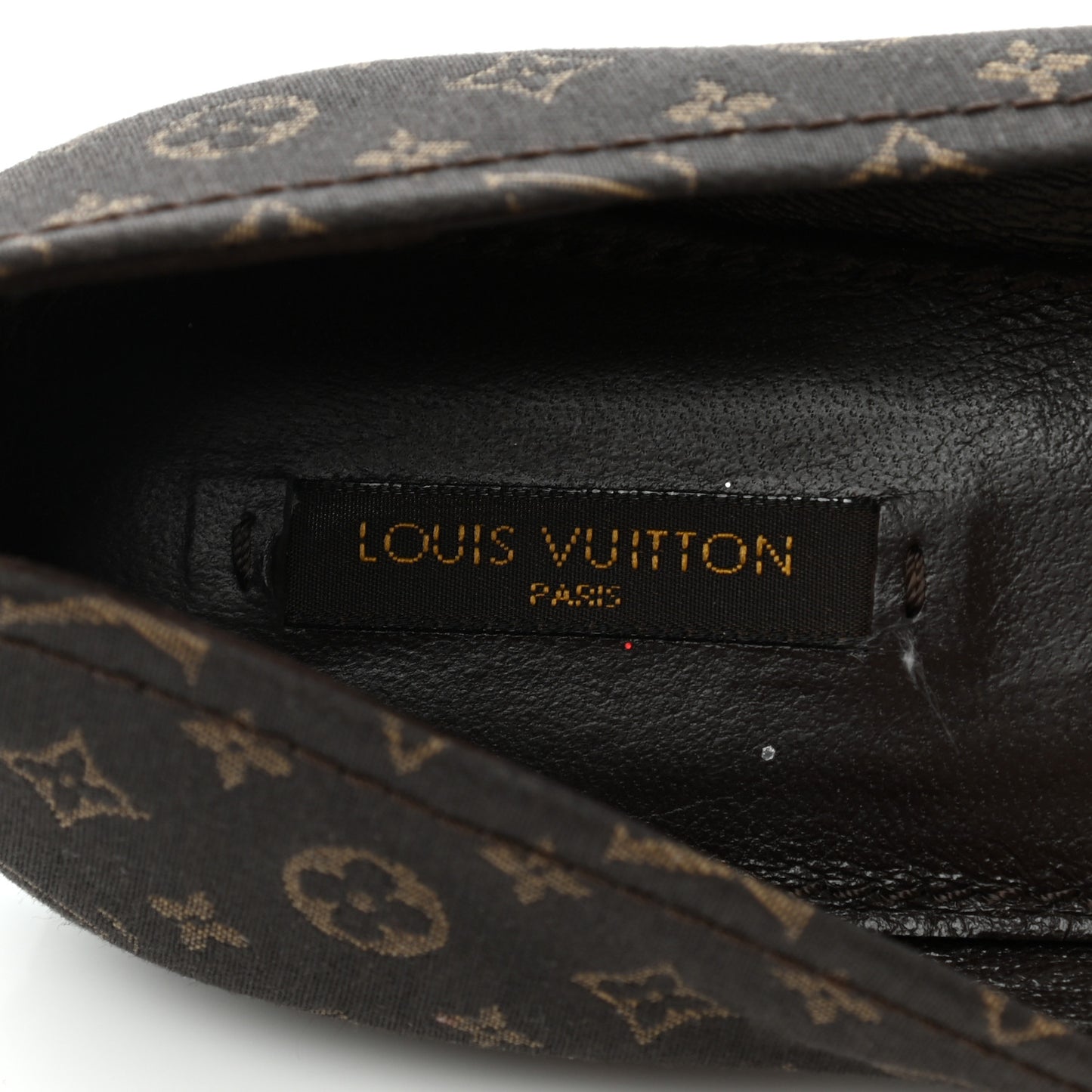 Monogram Debbie Ballerina Flats 39 Fusain