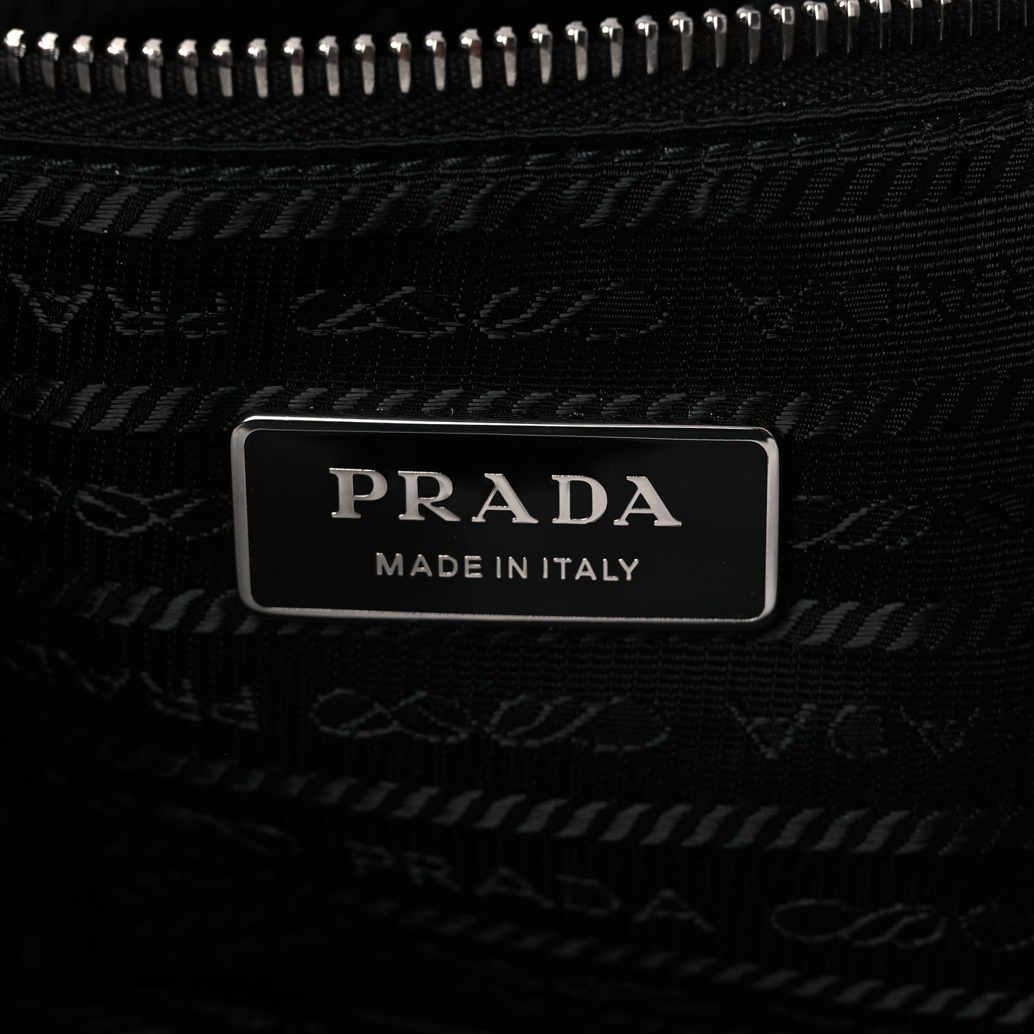 Prada Terry Cloth Tote Bag White Black 6 of 12