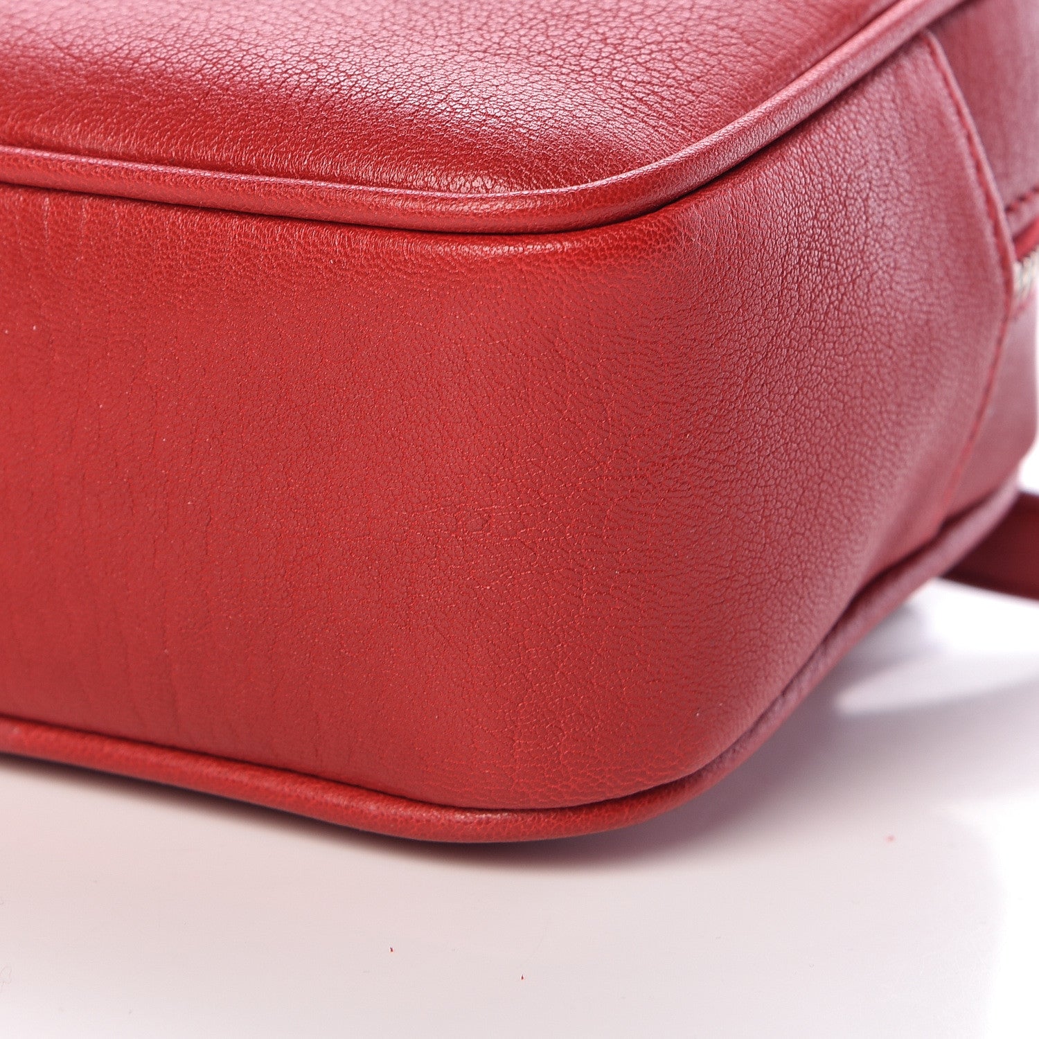 Saint Laurent Lambskin Monogram Lou Belt Bag Red 10 of 10