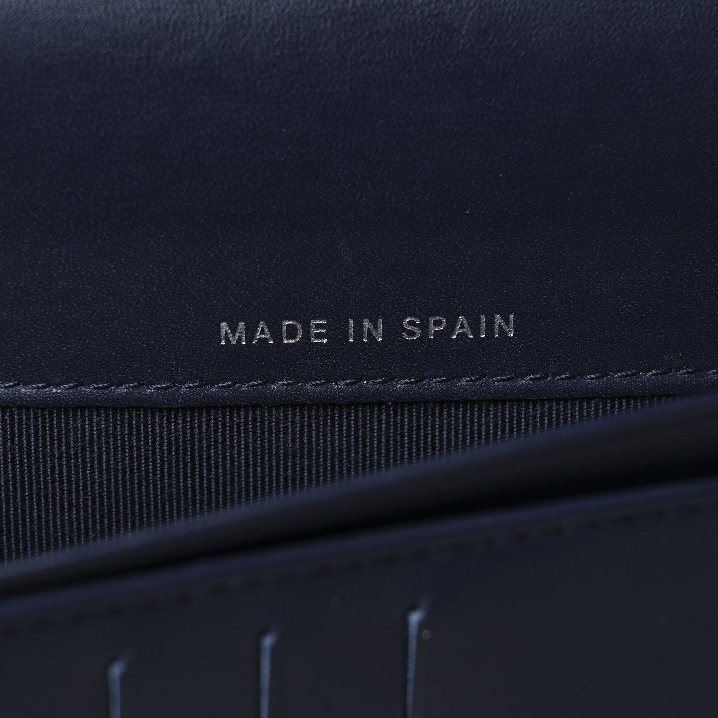 Caviar Quilted Large Zip Around Organizer Wallet Navy