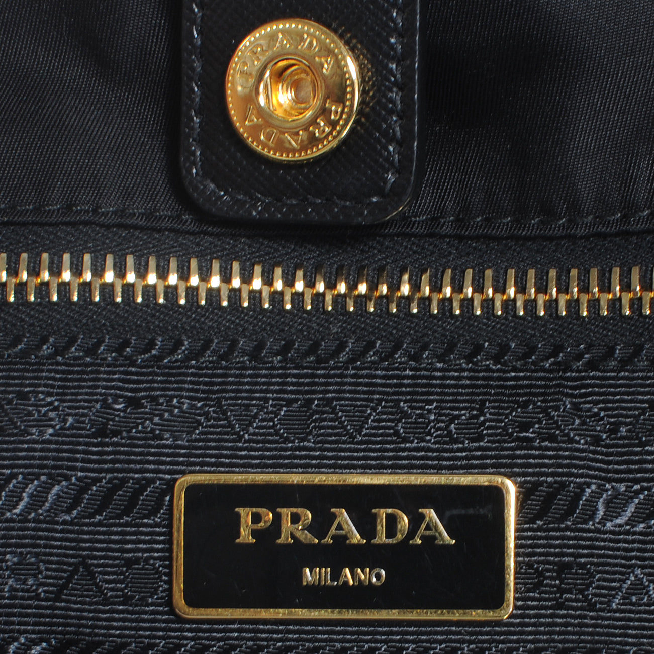 Prada Tessuto Nylon Large Tote Nero Black 6 of 9