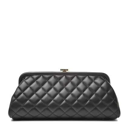 Chanel Lambskin Quilted Timeless Clutch Black 1 of 8