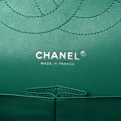 Chanel Caviar Quilted Jumbo Double Flap Green 9 of 18