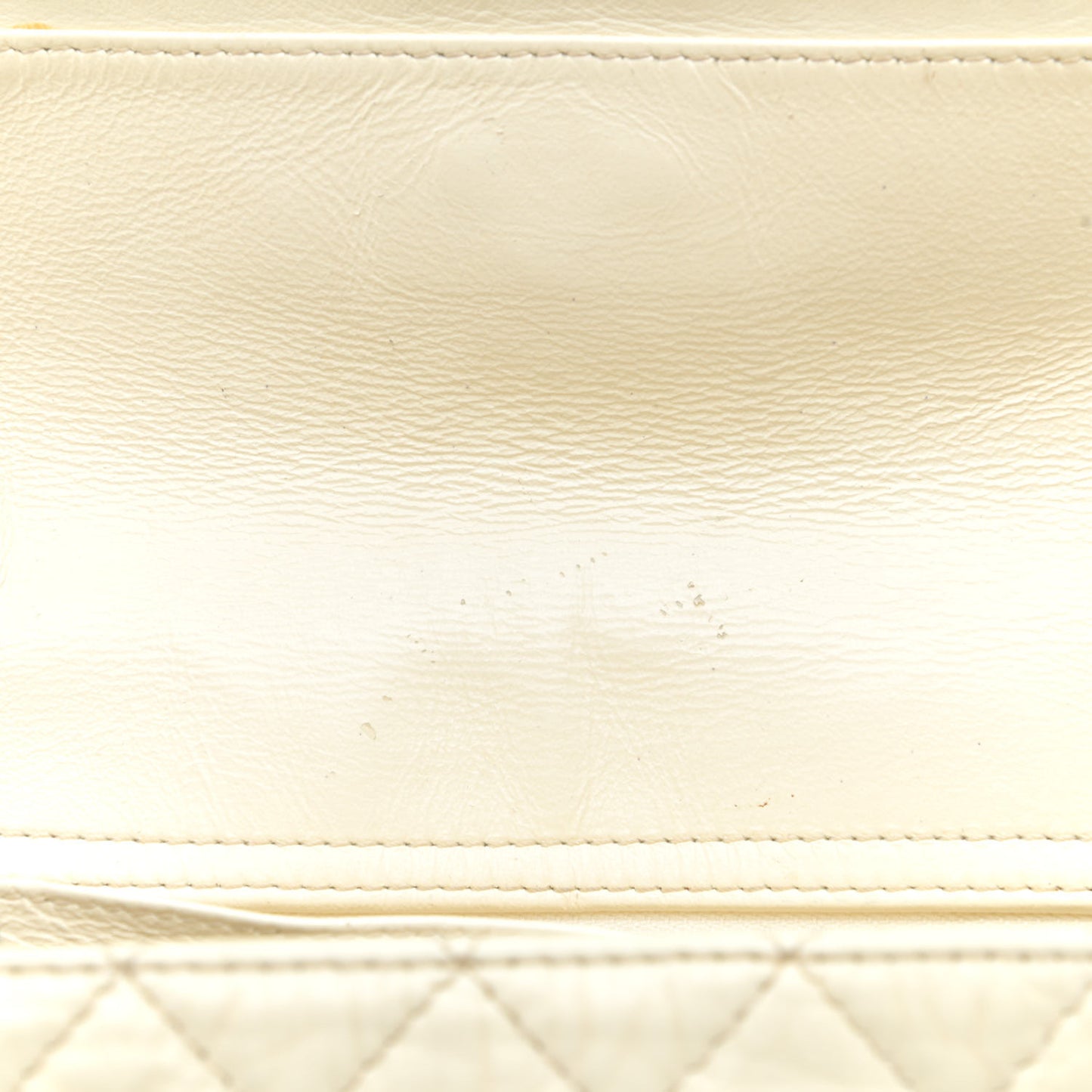 Aged Calfskin Quilted Reissue 2.55 Accordion Flap White