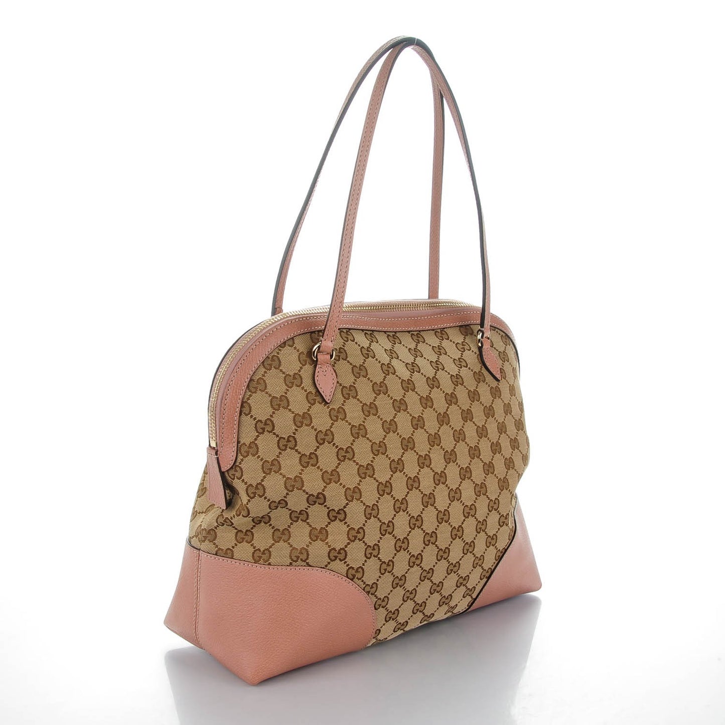 Monogram Medium Bree Shoulder Bag Dark Cipria