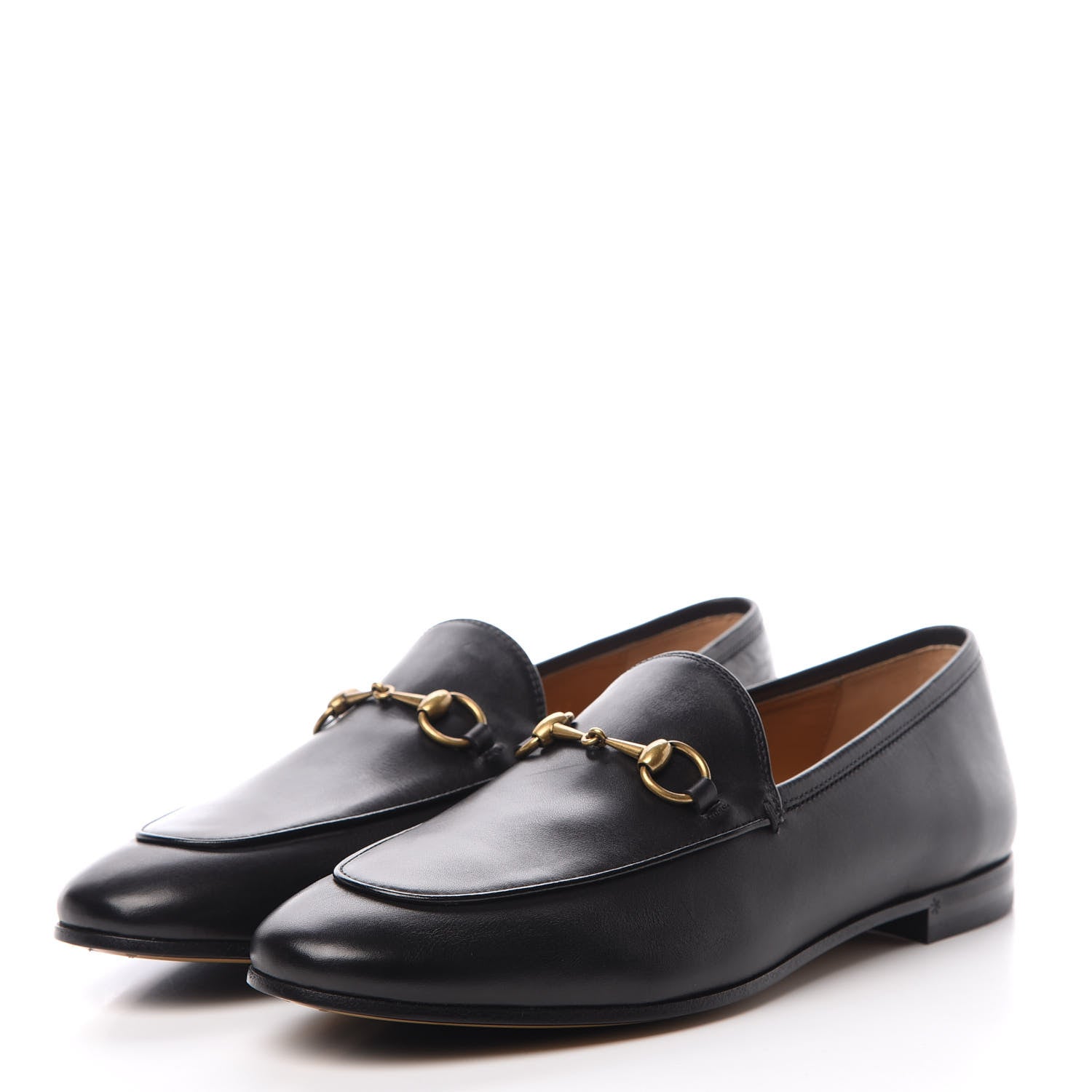 Gucci Calfskin Womens Jordaan Loafers 39.5 Black 3 of 12