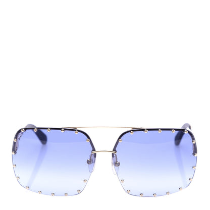 Louis Vuitton The Party Square Sunglasses Z2354E Blue 2 of 7