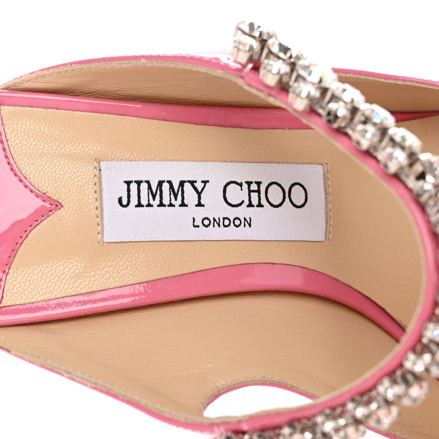 Patent Crystal Bing 100 Pumps 38.5 Candy Pink