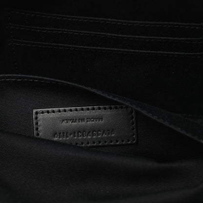 Saint Laurent Canvas Classic Belt Bag Black White 7 of 10