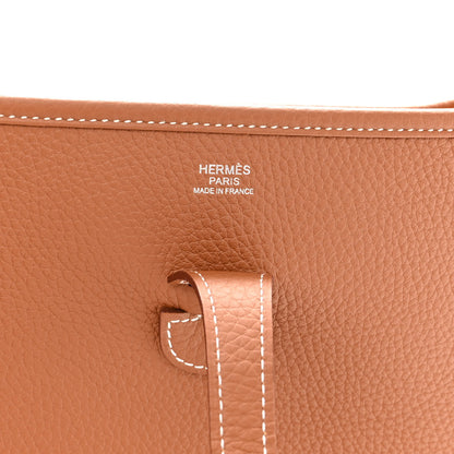 Hermes Taurillon Clemence Evelyne III PM Gold 7 of 12