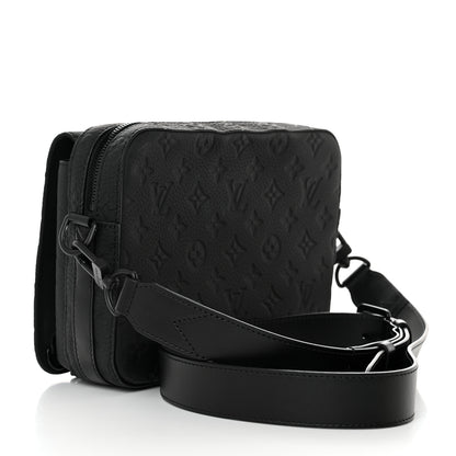 Louis Vuitton Taurillon Monogram Steamer Messenger Black 2 of 9