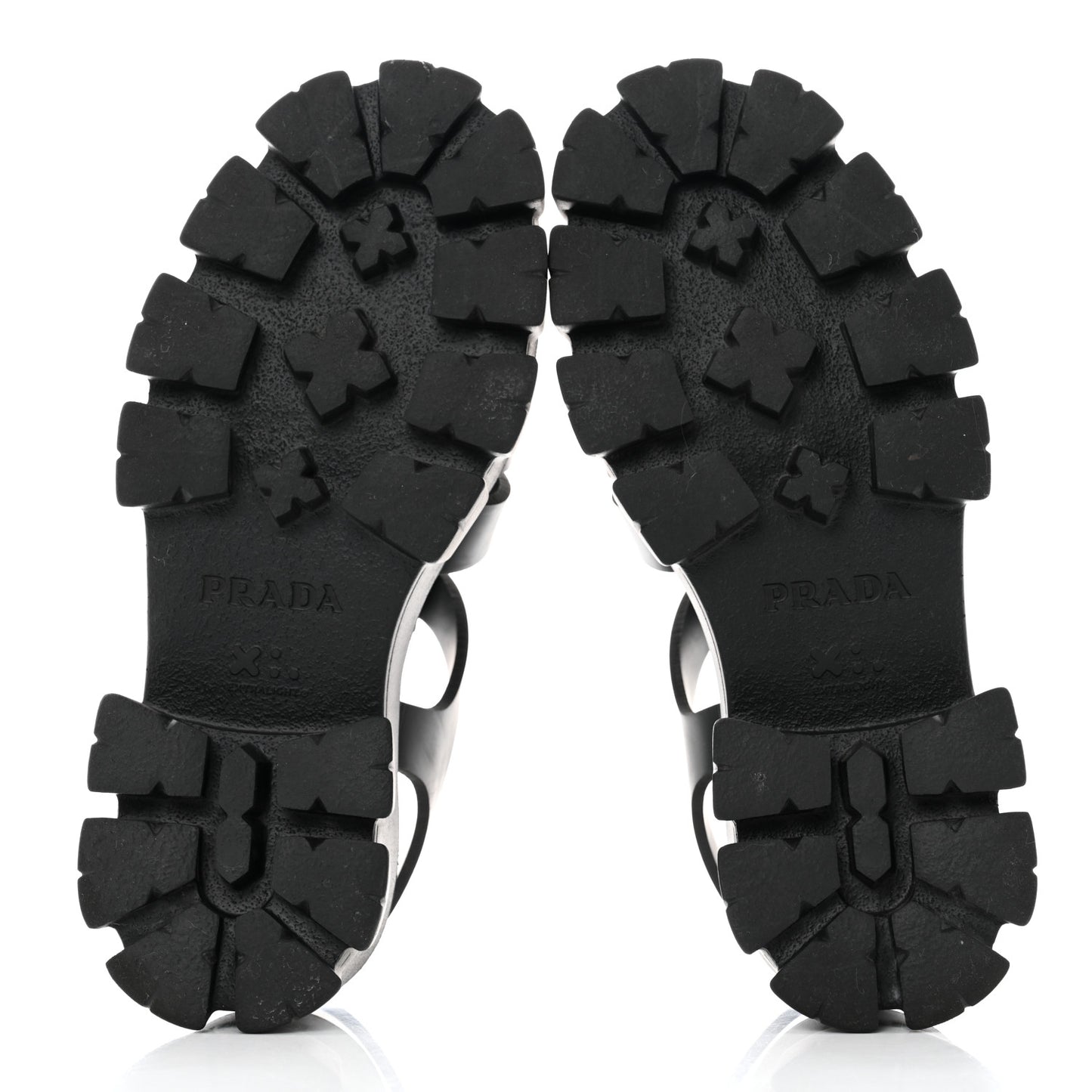 Foam Rubber Triangle Logo Monolith 55mm Cage Sandals 39 Black