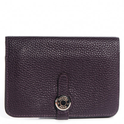 Hermes Togo Dogon Compact Wallet Raisin 1 of 8