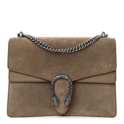 Gucci Suede Medium Dionysus Shoulder Bag Taupe 1 of 4