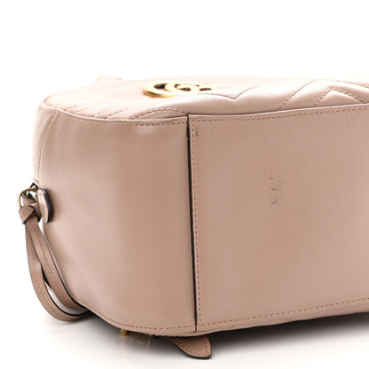 Gucci Calfskin Matelasse GG Marmont Dome Backpack Porcelain Rose 9 of 13