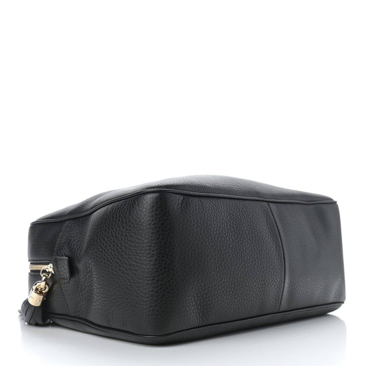 Pebbled Calfskin Medium Soho Bowler Black