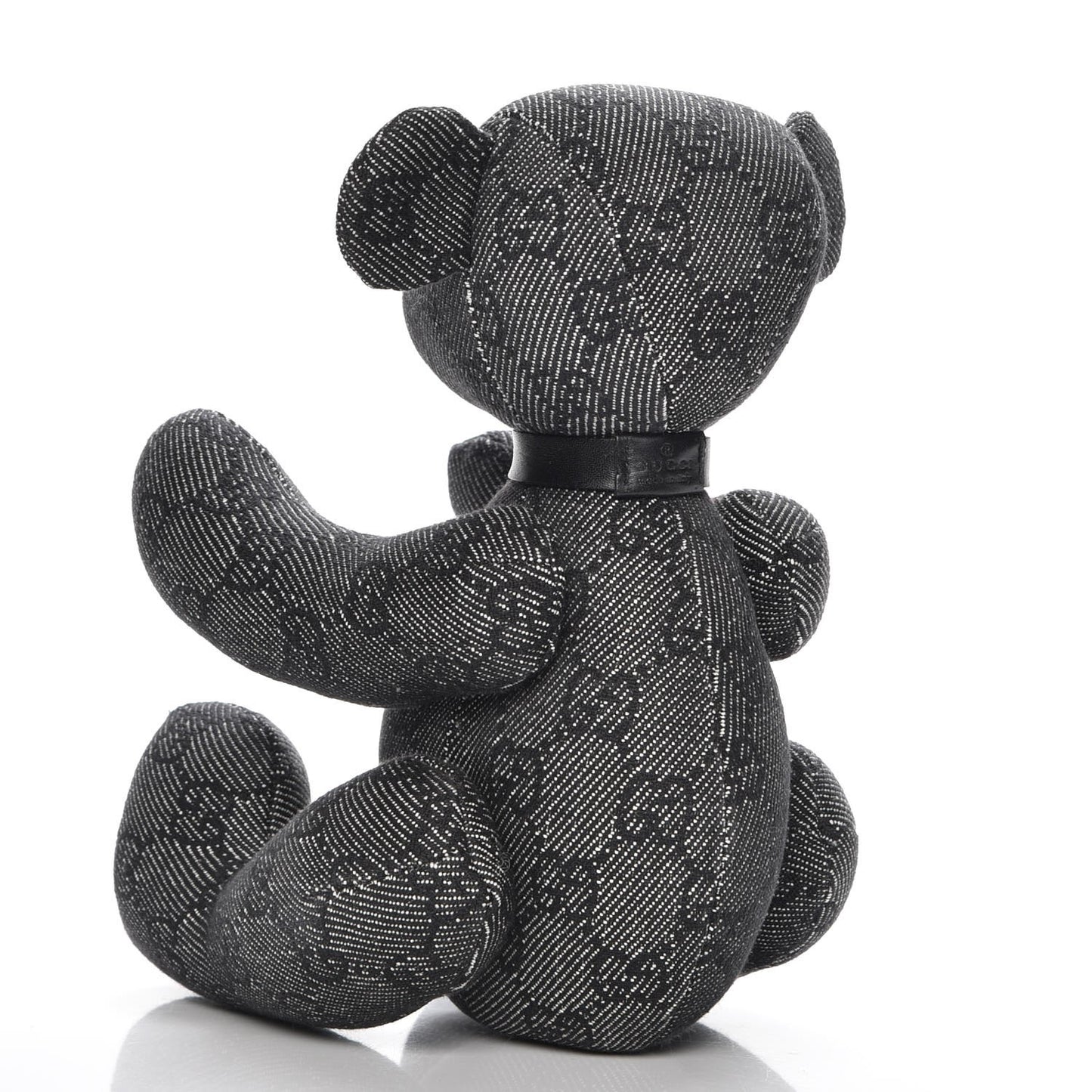 Monogram Stuffed Teddy Bear Black