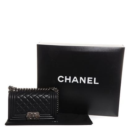 Chanel Calfskin Quilted Small Boy Flap Black 5 of 9