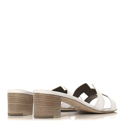 Hermes Calfskin Oasis Sandals 40.5 White 5 of 9